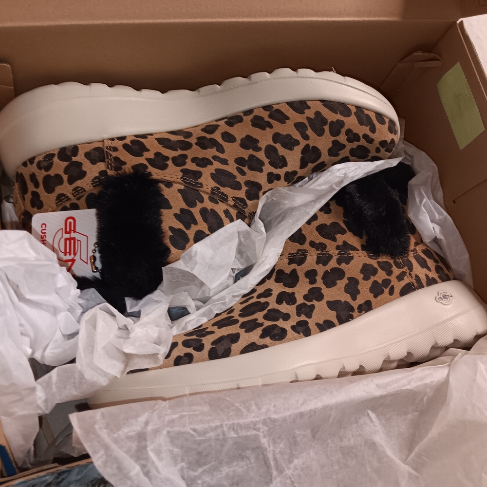 Skechers Leopard Print Ankle Boots